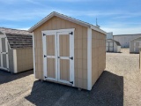 8X10 GABLE SHED PRIMED FOR PAINT