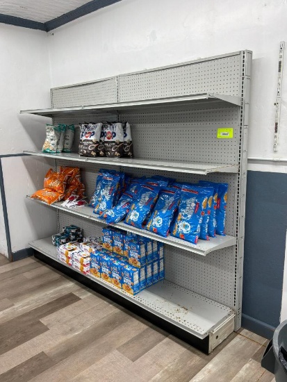 Store Shelving 1 Sided 8 Ft Good Condition