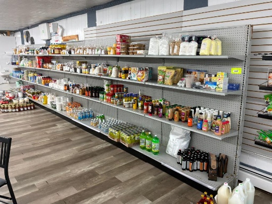 Store Shelving 1 Sided 32 Ft Good Condition