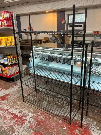 Nsf Black Shelving 18x48x72 In
