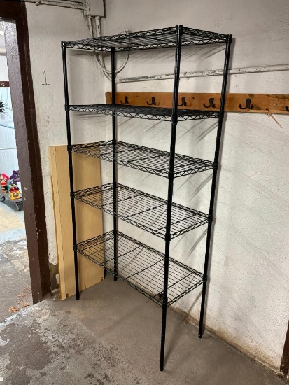 Nsf Black Shelving 16x36x72 In