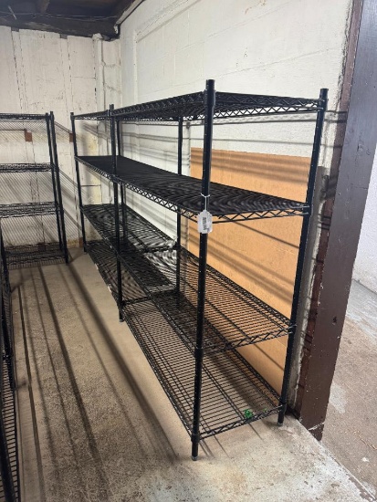NSF BLACK SHELVING 18X55X108 IN