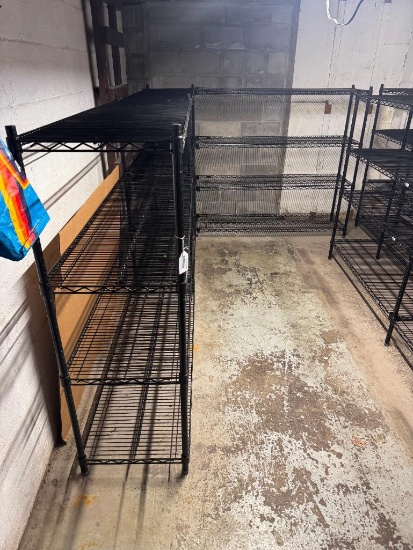 NSF BLACK SHELVING 18''X55''X15'