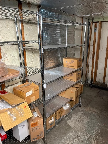Nsf Chrome Shelving 18x48x72 In