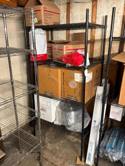 NSF BLACK SHELVING 24X36X72 IN