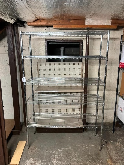 NSF CHROME SHELVING 18X48X72 IN