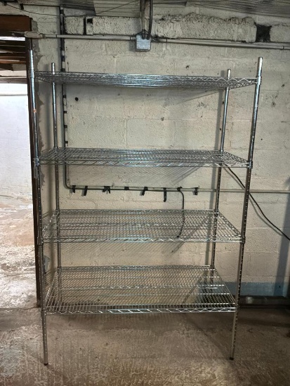 Nsf Chrome Shelving 24x48x72 In