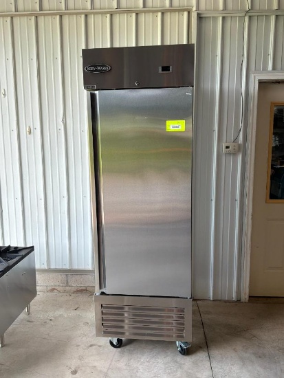 SERV-WARE 1 DOOR FREEZER BRAND NEW W/WARRANTY 115V 26X27X83 IN