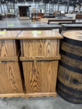 RED OAK TRASH BOX MINWAX PROVINCIAL 18X15X36