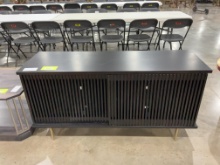 BROWN MAPLE MEDIA STAND DARK KNIGHT 54X18X28