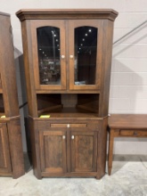 CHERRY CORNER HUTCH 42X24X81