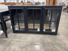 OAK SERVER EBONY 19X59X36