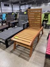 TAN POLY CHAISE LOUNGE