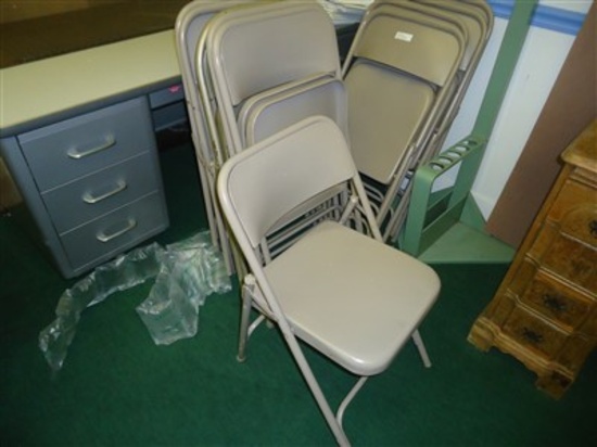 Metal folding chairs