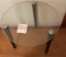 Small glass top end table