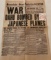Dec. 7th 1941 News Paper