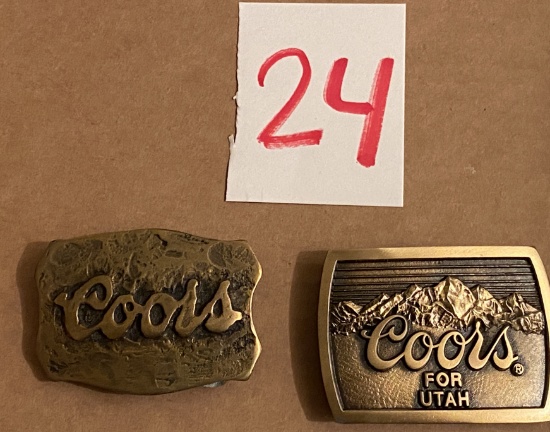 Coors Belt Buckles