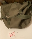Army bag with a strap