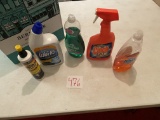 various cleaning supplies