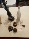 small lamps, and bottle