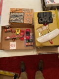 Toy cars, puzzle, remote control plane
