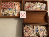 3 containers of stamps