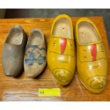 (2) sets of wooden shoes