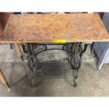 Antique sewing base