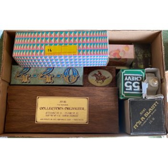 Box of Avon perfumes