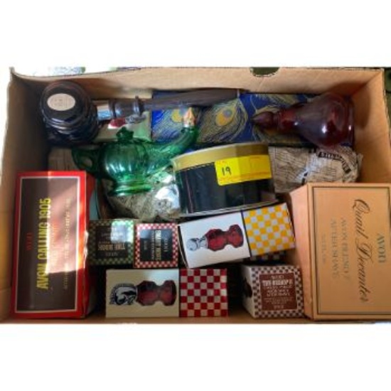 Box of Avon perfume
