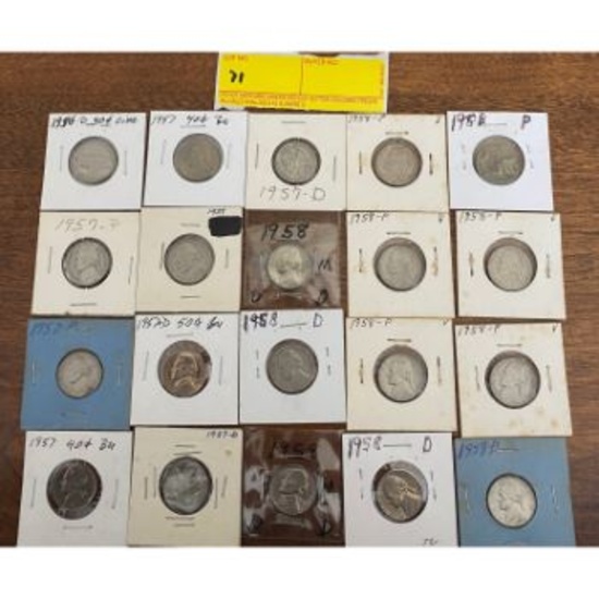 (20) 1950s Nickels