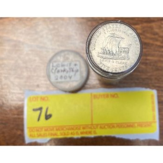 Full roll of Lewis Clark Ship Nickels