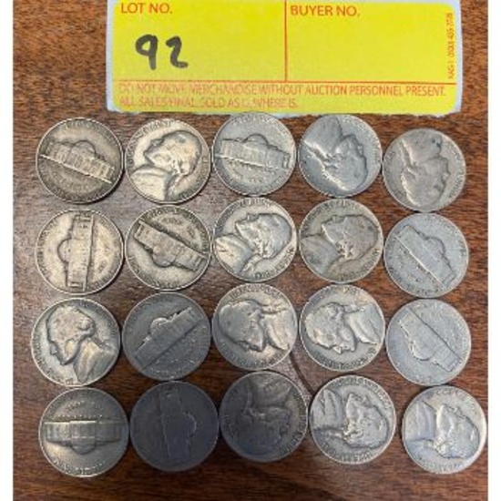(20) 1941 Nickels