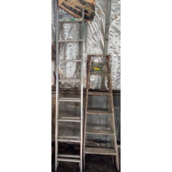 16' Extension Ladder & 6' Wood Ladder