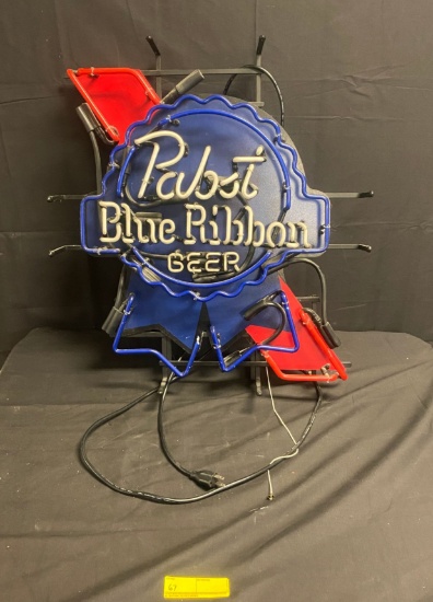 Pabst Blue Ribbon Beer Sign