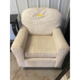 Cushioned Glider Chair with Gliding Ottoman