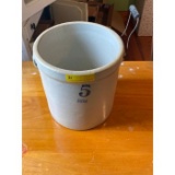 Ruckel's Stoneware 5 Gallon Crock