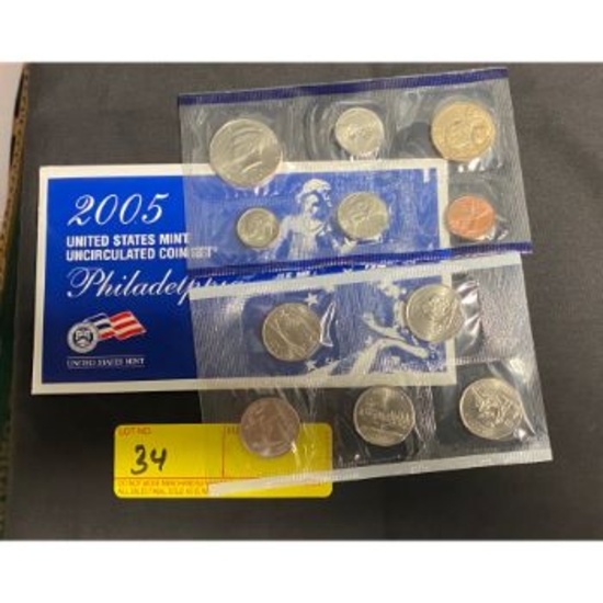 2005 United States Mint Uncirculated Coin Set Philadelphia