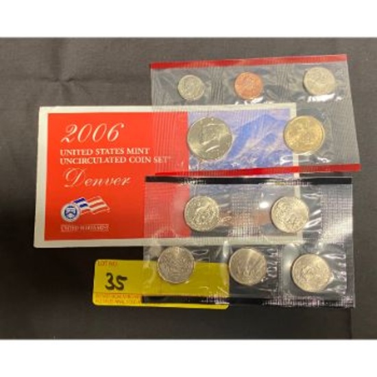 2006 United States Mint Uncirculated Coin Set Denver