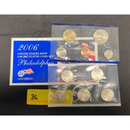 2006 United States Mint Uncirculated Coin Set Philadelphia