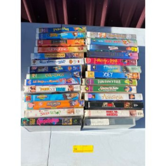 Mostly Disney VHS Tapes