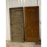 (2) Solid Wood Doors