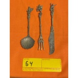 Spoon, Fork, & Knife Decorative Set (3)
