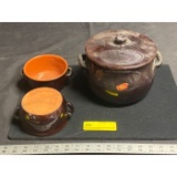 Piral Double Handle Bean Pot with Side dishes