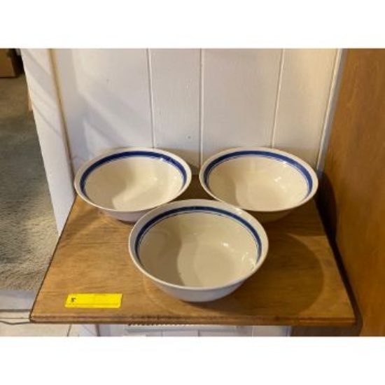 Stoneware Bowls (3)