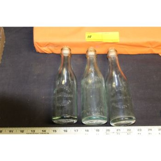 Aqua Glass Bottles