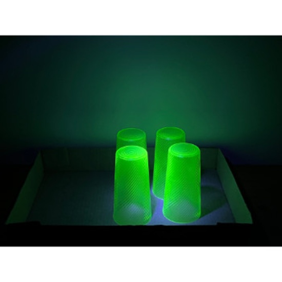 Green Depression Uranium Cups