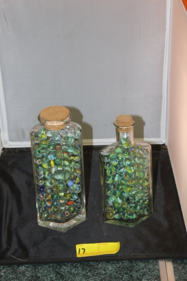 Glass Jars of Marbles