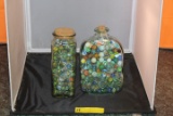 Glass Jars of Marbles