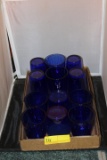 Blue Glassware Cups